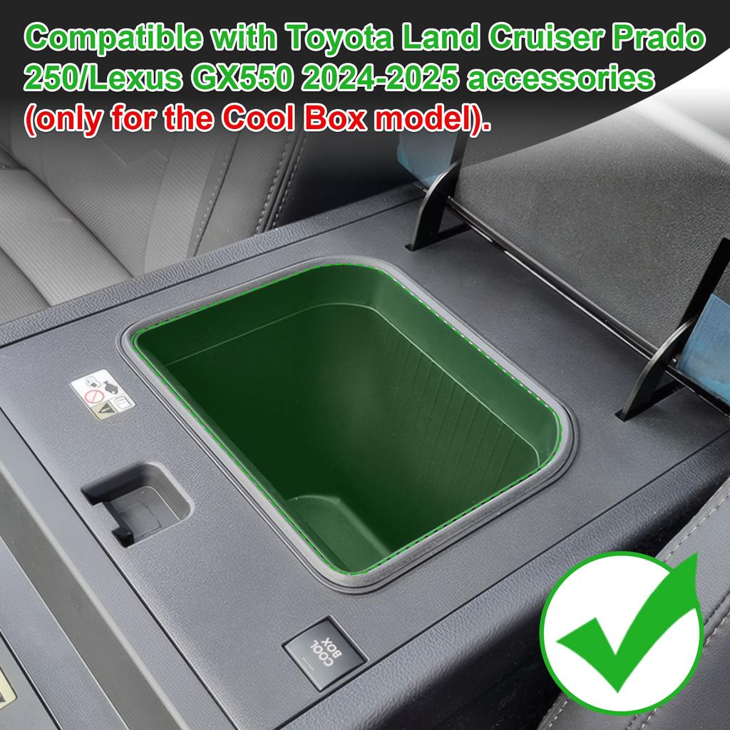 Sixthsmoy For Toyota Land Cruiser Prado 250/Lexus GX550 2025 2025 Center Console Cool Box Organizer Tray Armrest Box Accessories