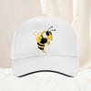 A bee print simple design baseball cap travel sunscreen versatile style for Unisex and Women