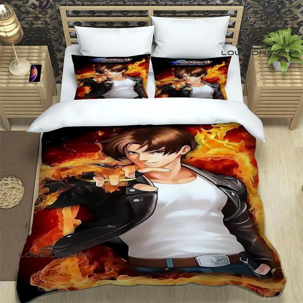 3D KOF game Cartoon Printed Bedding Sets exquisite bed supplies set duvet cover comforter set bedding set luxury birthday gift