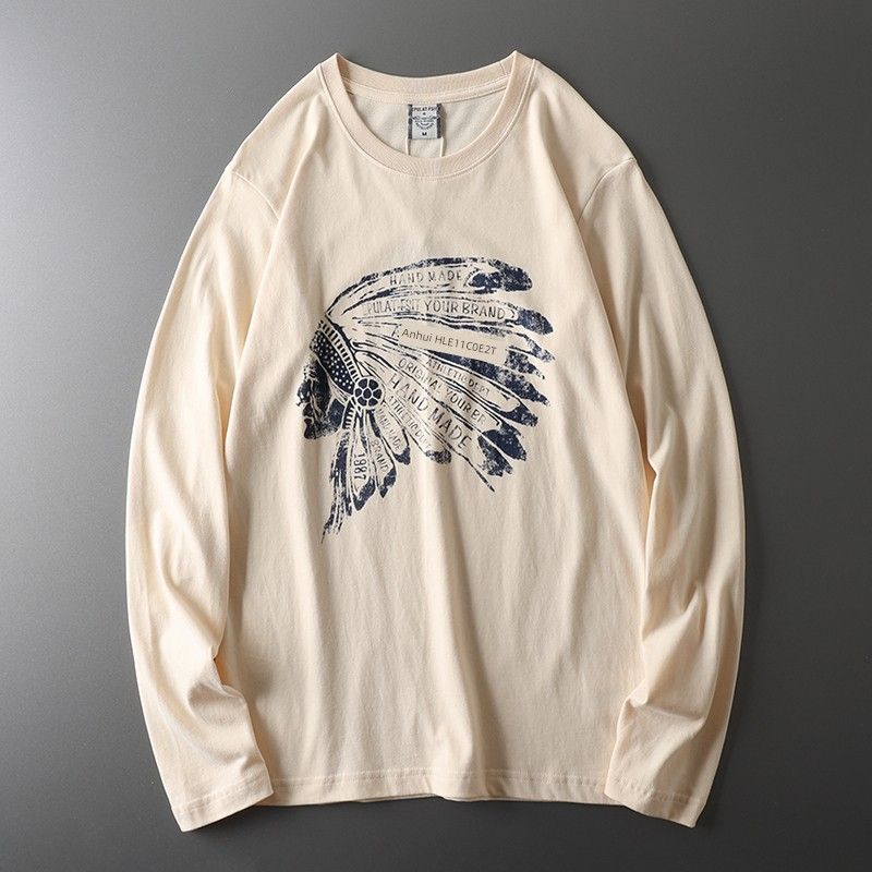 Retro Fashion Brand Export Long Sleeve T-shirt