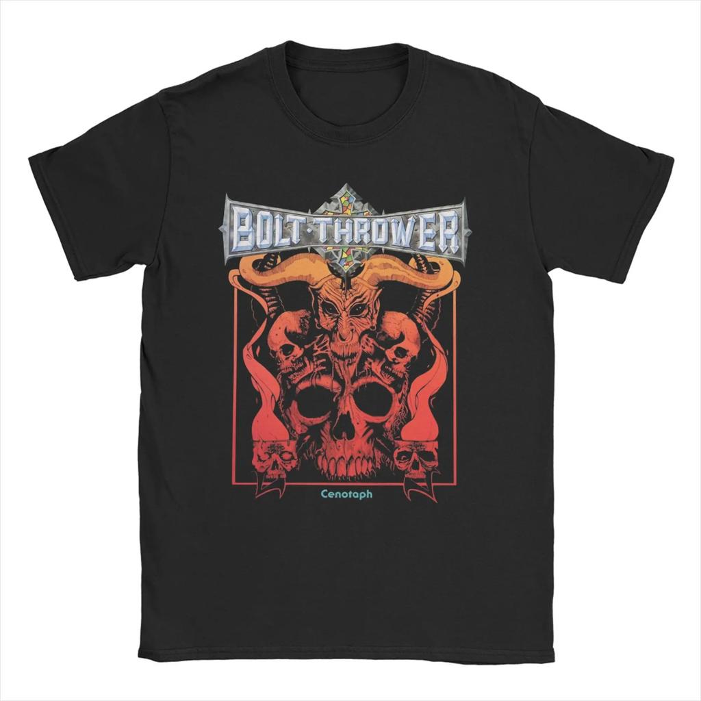 Bolt Thrower Rock Band Logo T Shirts Men Women's Cotton Crazy T-Shirts Round Collar Tee Oversized High Quality Soft Comfortable