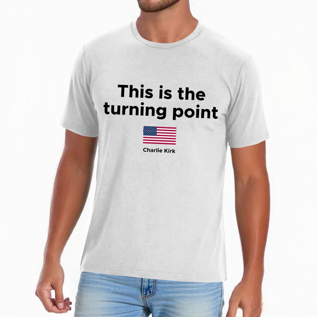 Men's Casual Daily Printed Top Round Neck T-shirt