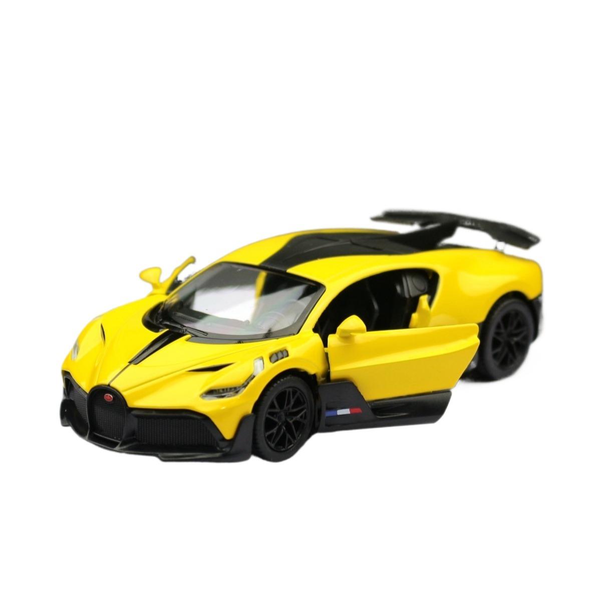 

Модель игрушечной машинки 1/38 Bugatti Divo Hyper Sports Racing литая из сплава миниатюрная коллекционная машинка подарок для детей мальчик жёлтый