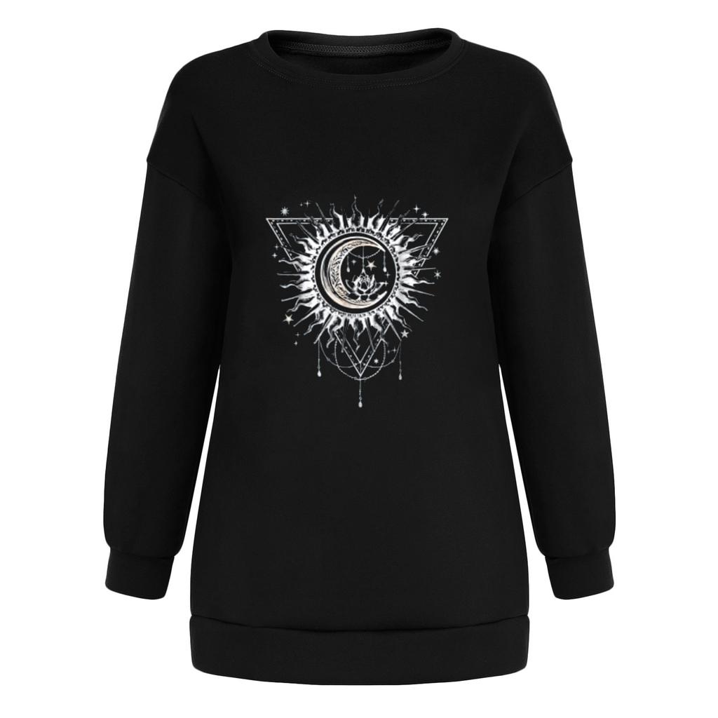 Women's Tops Winter Sun Printing Sweatshirt Pullover Tops
