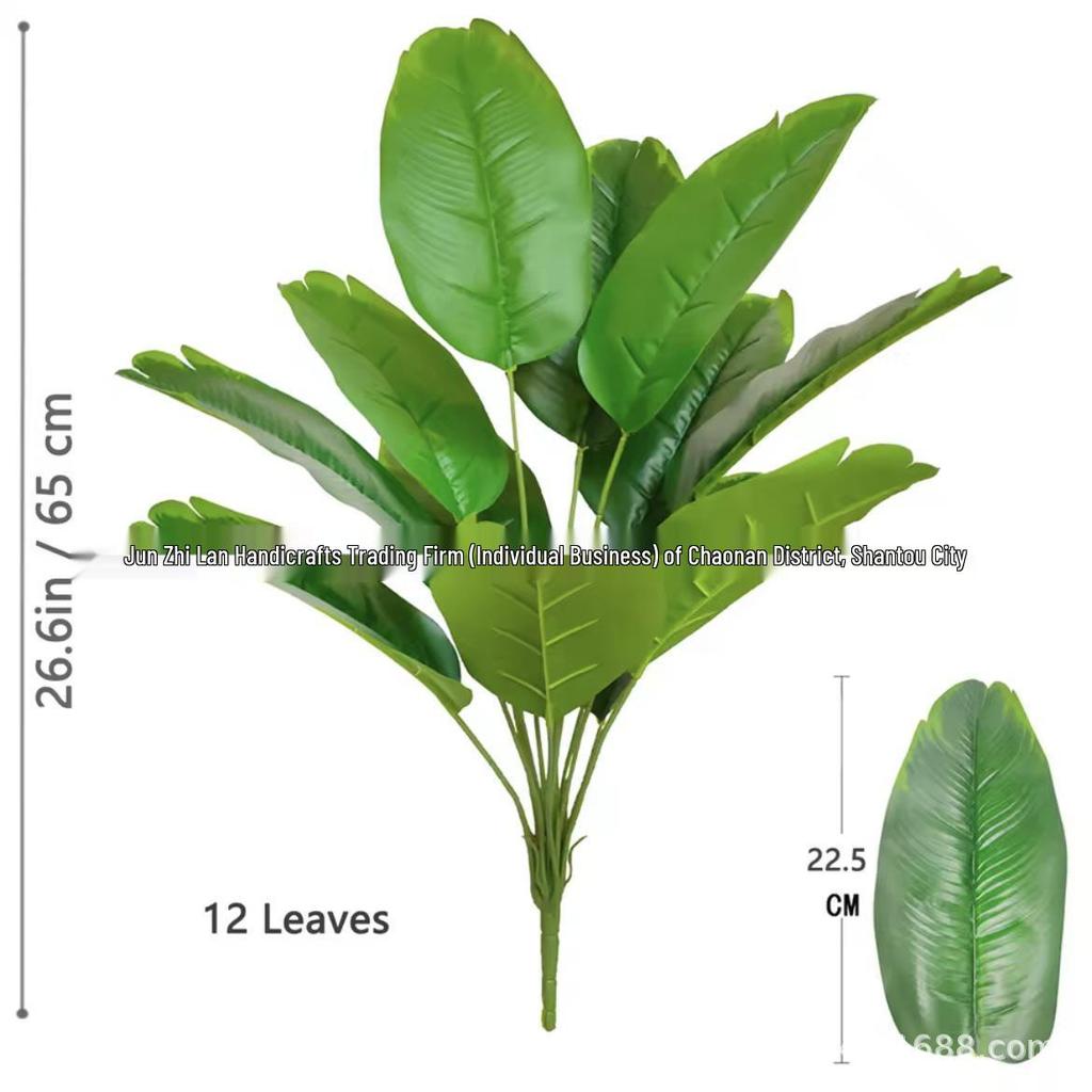 Artificial Traveler's Tree Banana Leaves for Home Decor & Wedding Photography Props