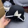 Hepburn Style Autumn and Winter New Fashion Versatile Foreign Style Top Hat Travel Half Curl Edge Wool Basin Hat Women Felt Hat