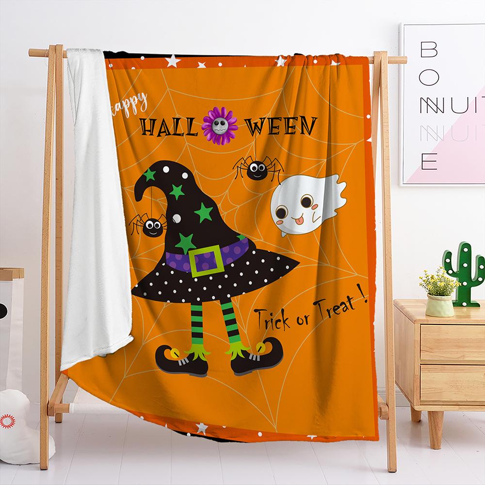 Flannel Halloween Blanket Bedroom Living Room Blanket All Seasons