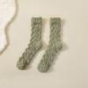 Women In Autumn and Winter with Velvet and Thick Warm Home Floor Indoor Sleeping Tube Socks
