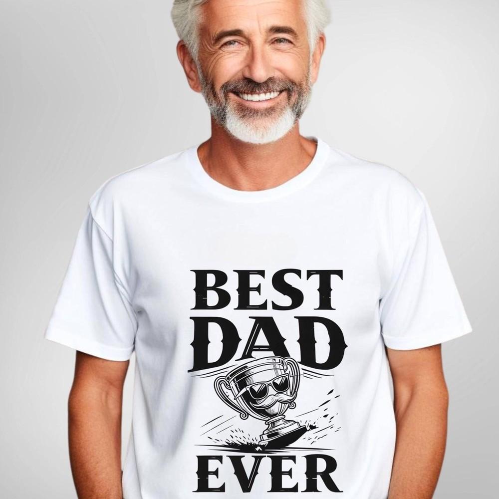 #26 Best Dad Ever T-Shirt,Cool Trophy Design with Sunglasses,Fun wbr/ ny Fathers Day G Unisex T-Shirt XXXXL