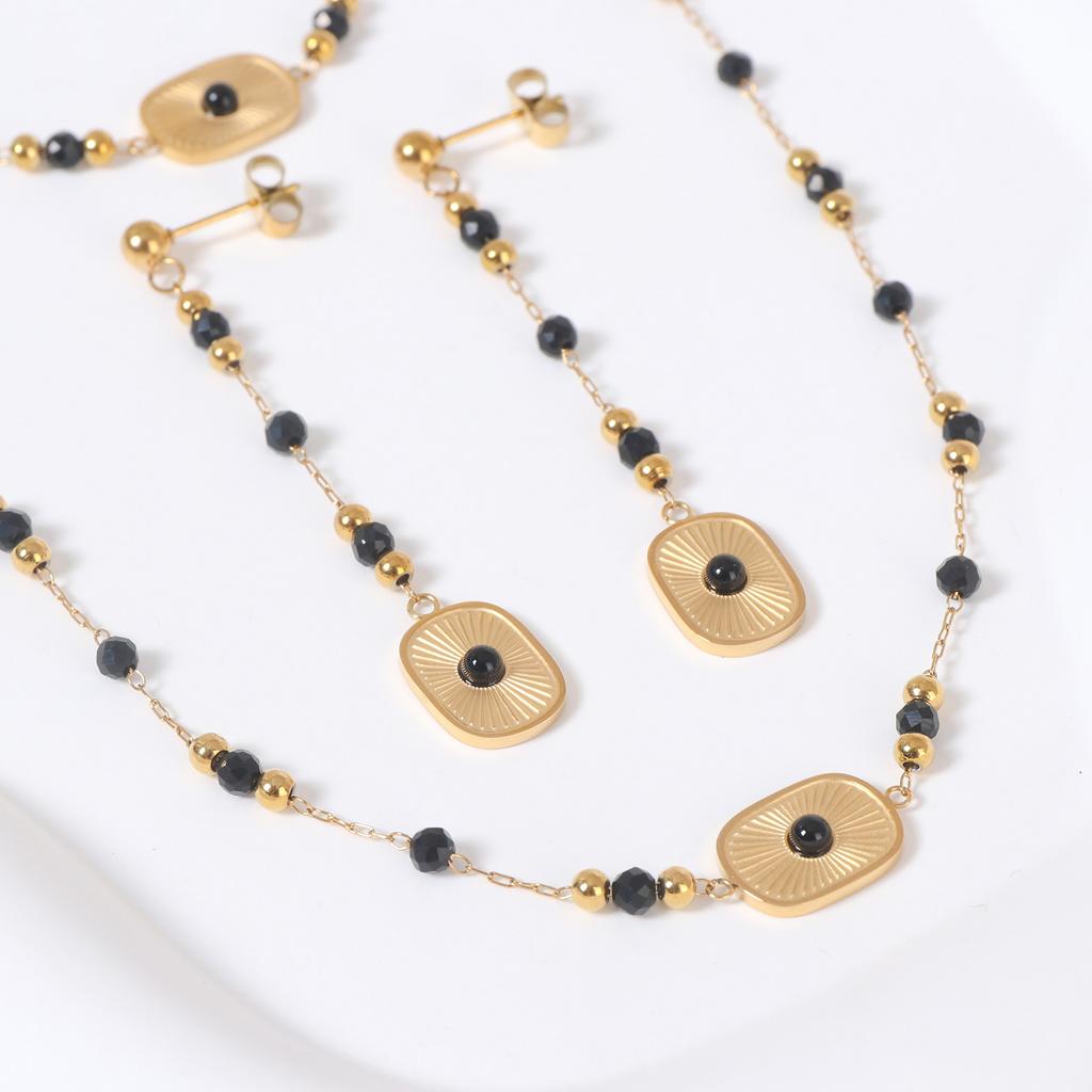 Leichte Luxus-Retro-Halskette für Frauen im Sommer Nischen-High-End-Schlüsselbeinkettenset