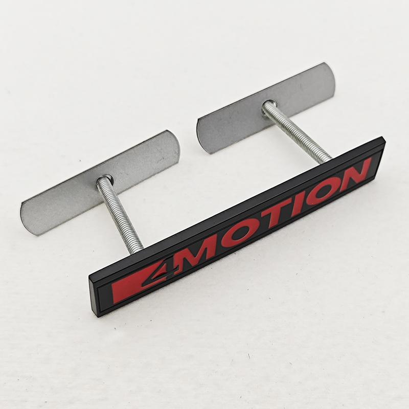 SVLHP1 3D Car 4MOTION Emblem Logo Trim Front Hood Grille Badge Rear Trunk Sticker For VW Volkswagen Polo Golf Passat Jetta Accessories