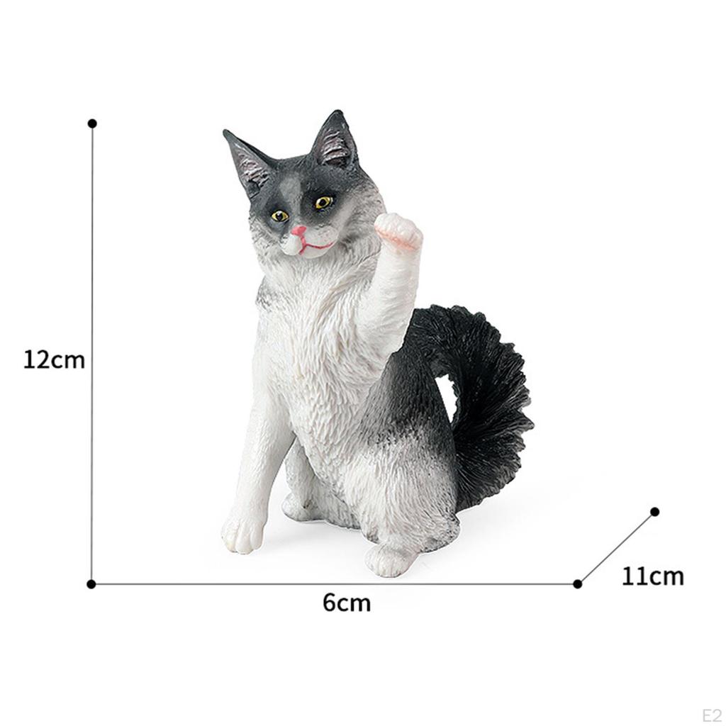 Cat Animal Model Mini Figurines Models, for Tabletop Bar Bedroom, Ornaments Decoration