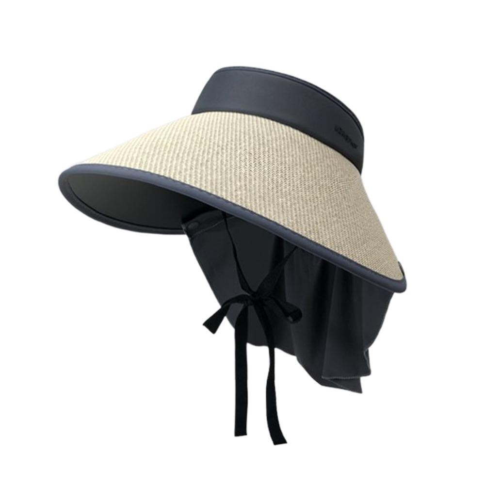 Foldable Beach Hats Detachable Neck Protective UV Sun Hat New Sun Cap