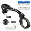 MTB Road Bike Handlebar Extended Bar Computer Mount for Garmin/Bryton/Wahoo Out Front Sports Camera Front Light Stand Clip