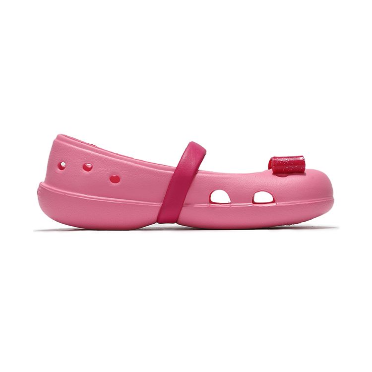 Crocs Keeley Charm Flat Casual Beach Sandals Kids Sandals Pink 206949-669