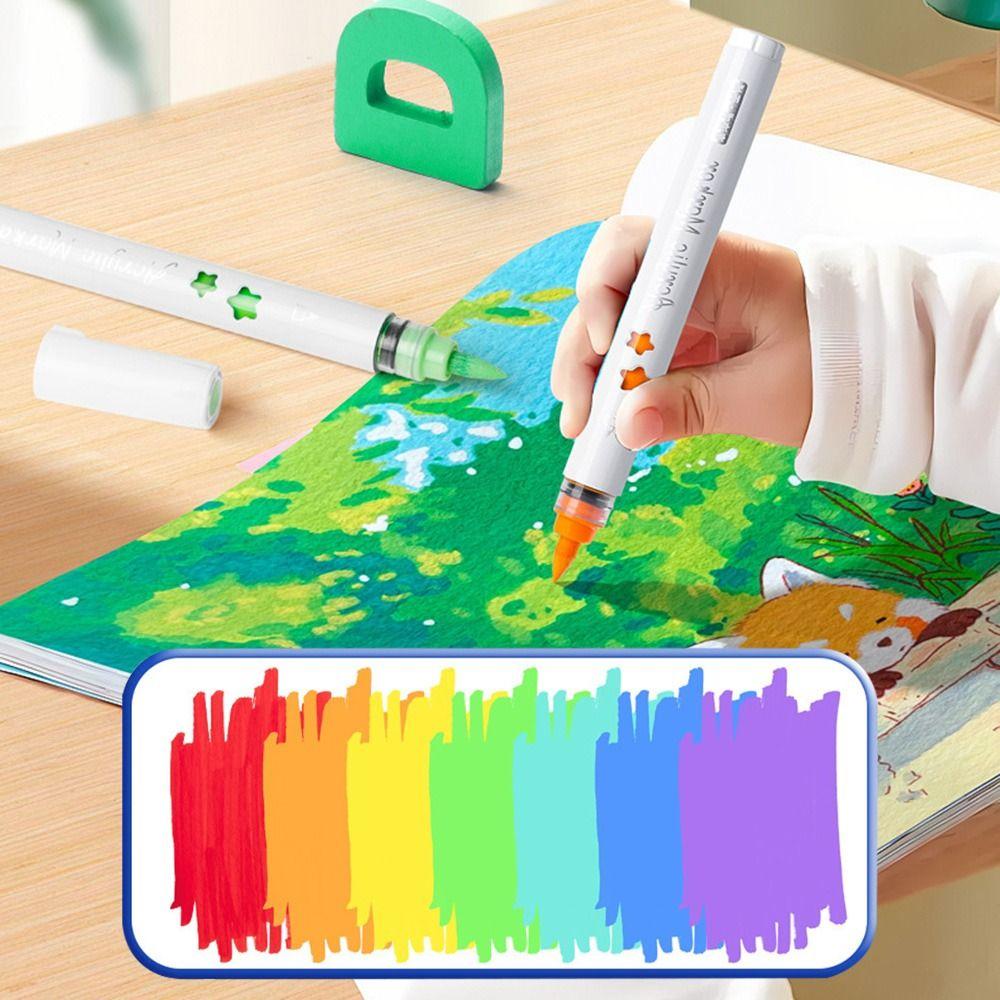 Pennarello Graffiti a Liquido Diretto Cancelleria Penna da Disegno Pittura Nuova Penna Colorata Bambini