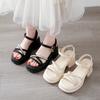 **Fashiable/Hot Selling Round Toe Banquet High-heeled Sandals for Women Summer New Elegant and Comfortable Pearl Toe Sandals