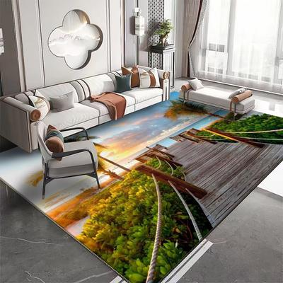 3D Natural Landscape Pattern Carpet for Living Room Non-slip Room Decoration Aesthetic Modern Lounge Rug Entrance Door Mat Rugs