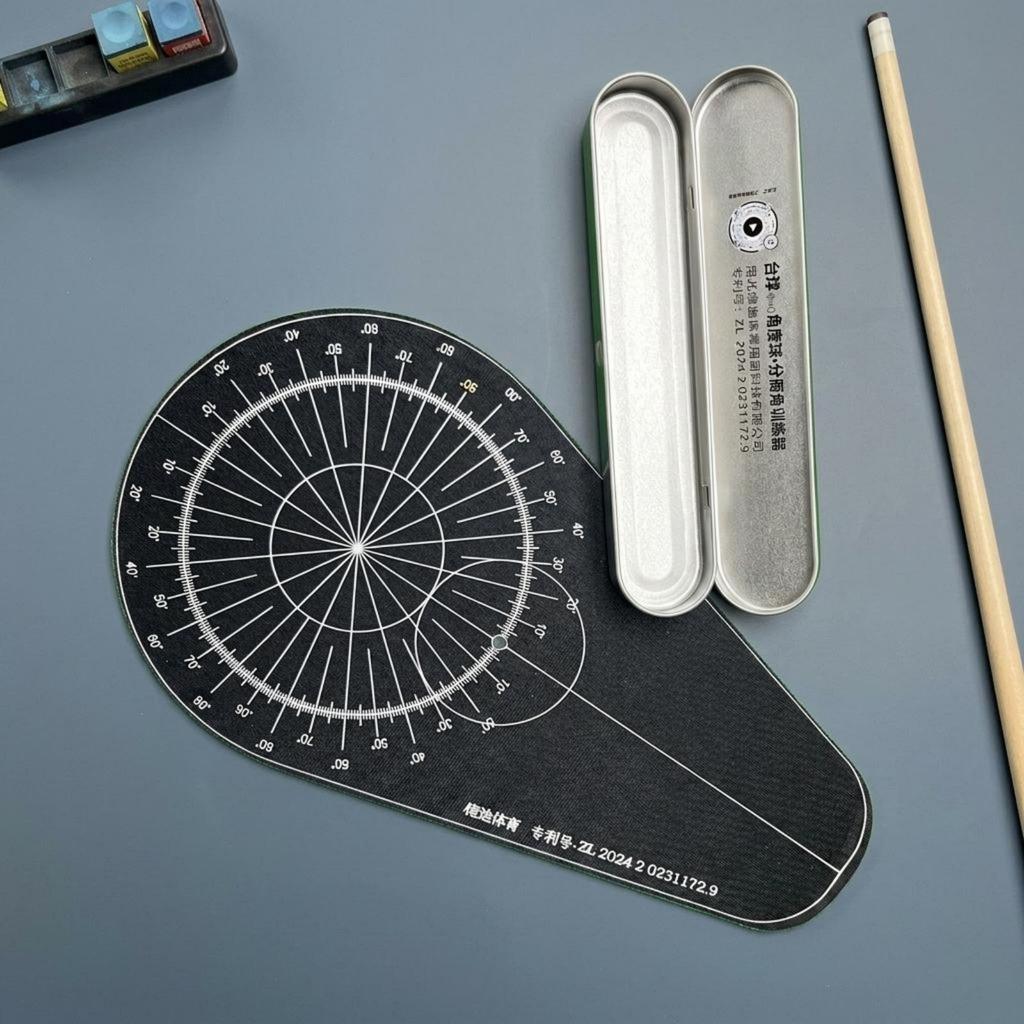 PoolAiming Aim Board Printed Target Layout CueBall Practice Angle Grid Billiards Aiming
