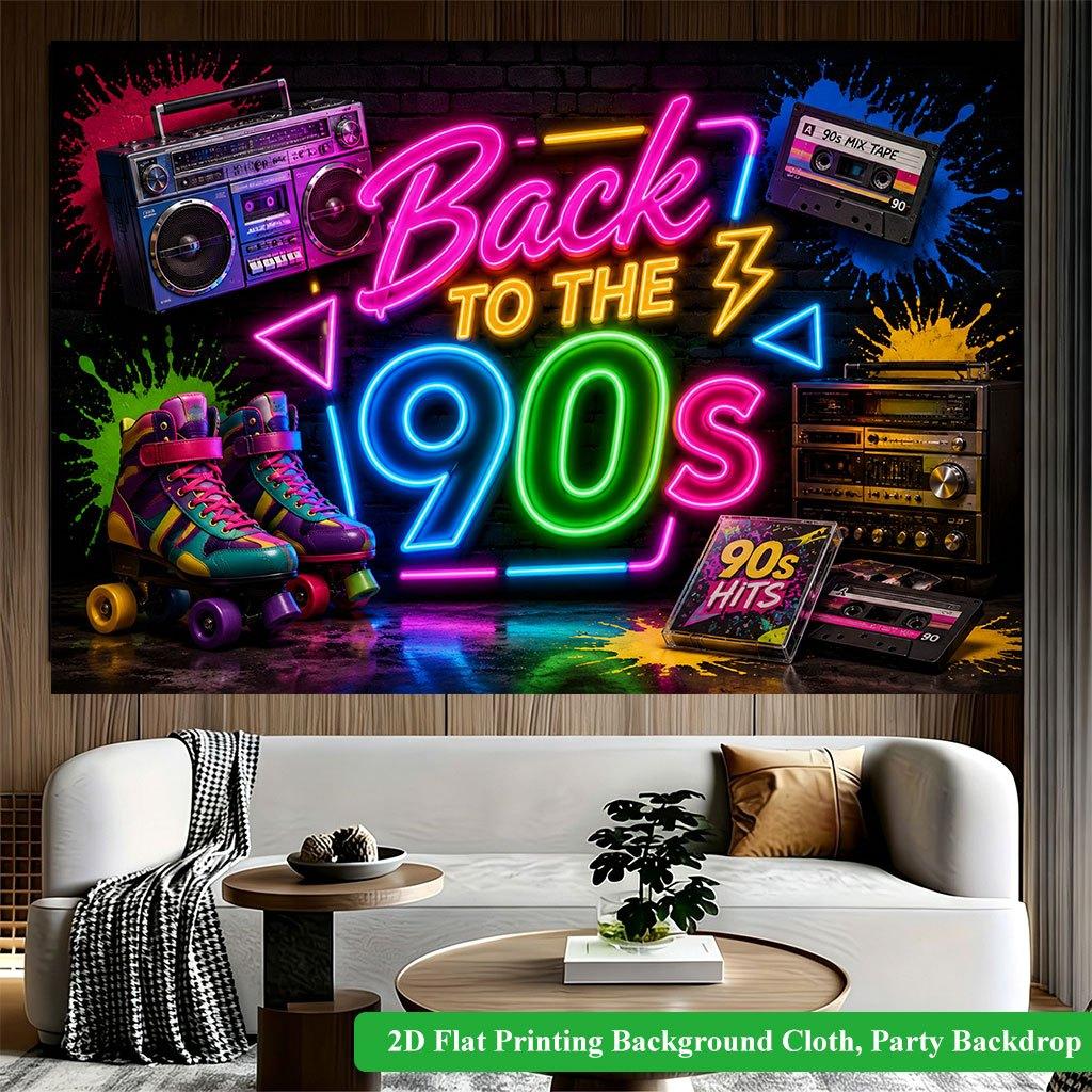 2D Flat Backdrop1pc Vintage Elements Backdrop Banner Polyester Wall Decor For Living Room Bedroom Office Outdoor Decor Party Holiday Gift