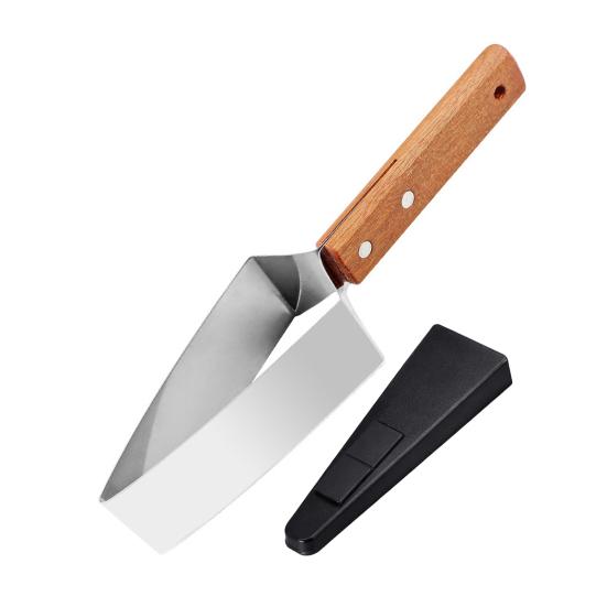 

Triangle Watermelon Cutter, Stainless Steel Watermelon Slicer Cutter Tool with Wooden Handle And Blade Cover, Home Kitchen Gadget 1pc