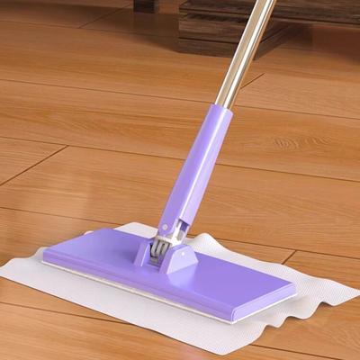 Yousheng Small Flat Mop Hands-Free Face Towel Mop Lightweight Clip-On System Easy Pad Change Kitchen Bathroom Floor Mop