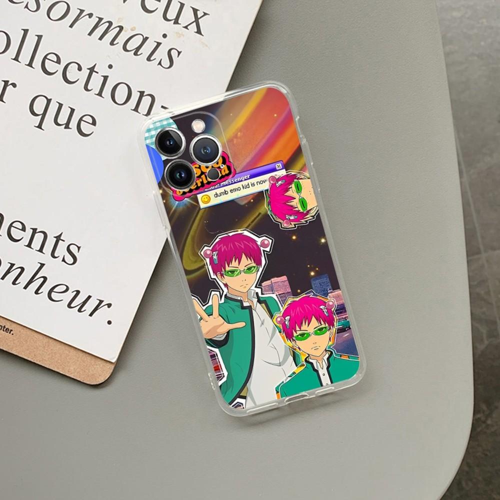 

The Disastrous Life of Saiki K Phone Case For iPhone 13 14 Pro Max XS XR 12 11 Pro 13 Mini 6 7 8 Plus Clear Back Cover Capa iphone 11