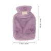 PVC Hot Water Bag with Soft Plush Cover Leakproof Winter Warm Bed Warmer Water Bag 1000ml