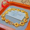 Vietnamese Gold Filigree Heart Bracelet for Women - High-End Fashion Niche Jewelry