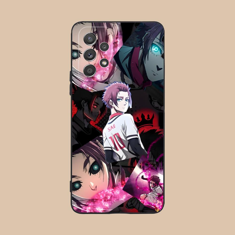 Blue Lock Itoshi sae Phone Case for Samsung Galaxy A56 55 54 53 52 51 36 35 34 23 16 15 5G Colorful Cover Pretty Luxury Cover