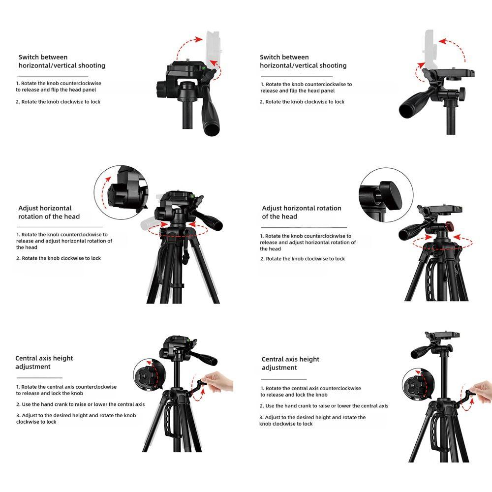 Trepied Profesional Multifuncțional Stativ pentru Înregistrare Video Lumină pentru Pescuit