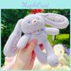Soft Rabbit Plush Pendant With Floral Style For Style Bag Decorations