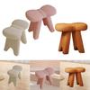 Vanity Stool Chair Lambswool Foot Stool for Makeup Room Living Room Bedroom