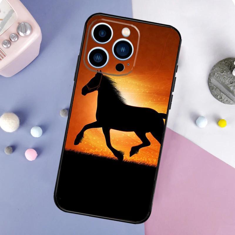 Custodia per cellulare Apple iPhone 15 Plus, Custodia per cellulare Animale Cavallo, Verniciata Anti-caduta, Custodia per cellulare Huawei Anti-caduta.