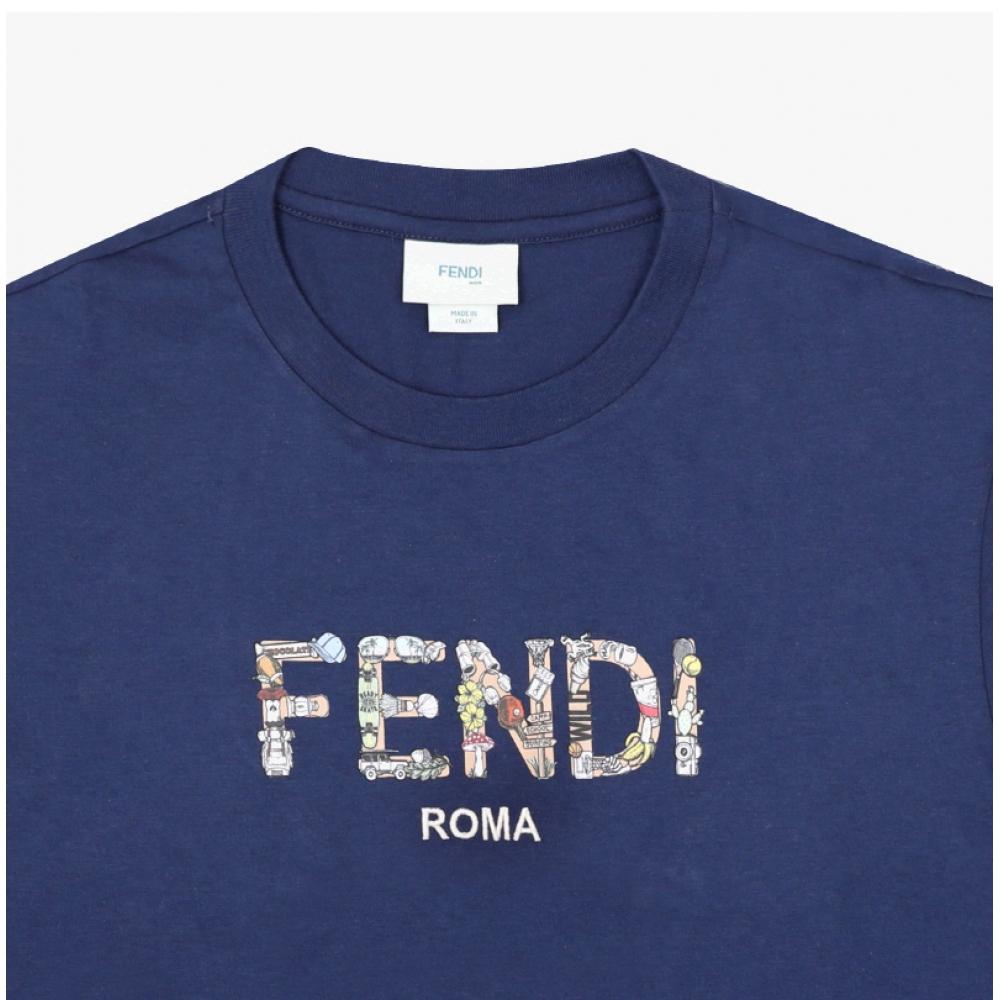 Fendi Kids Logo T shirT Jmi487 7aj F1i11