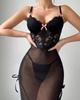 2026 European and American sexy lace erotic underwear perspective erotic pajamas women