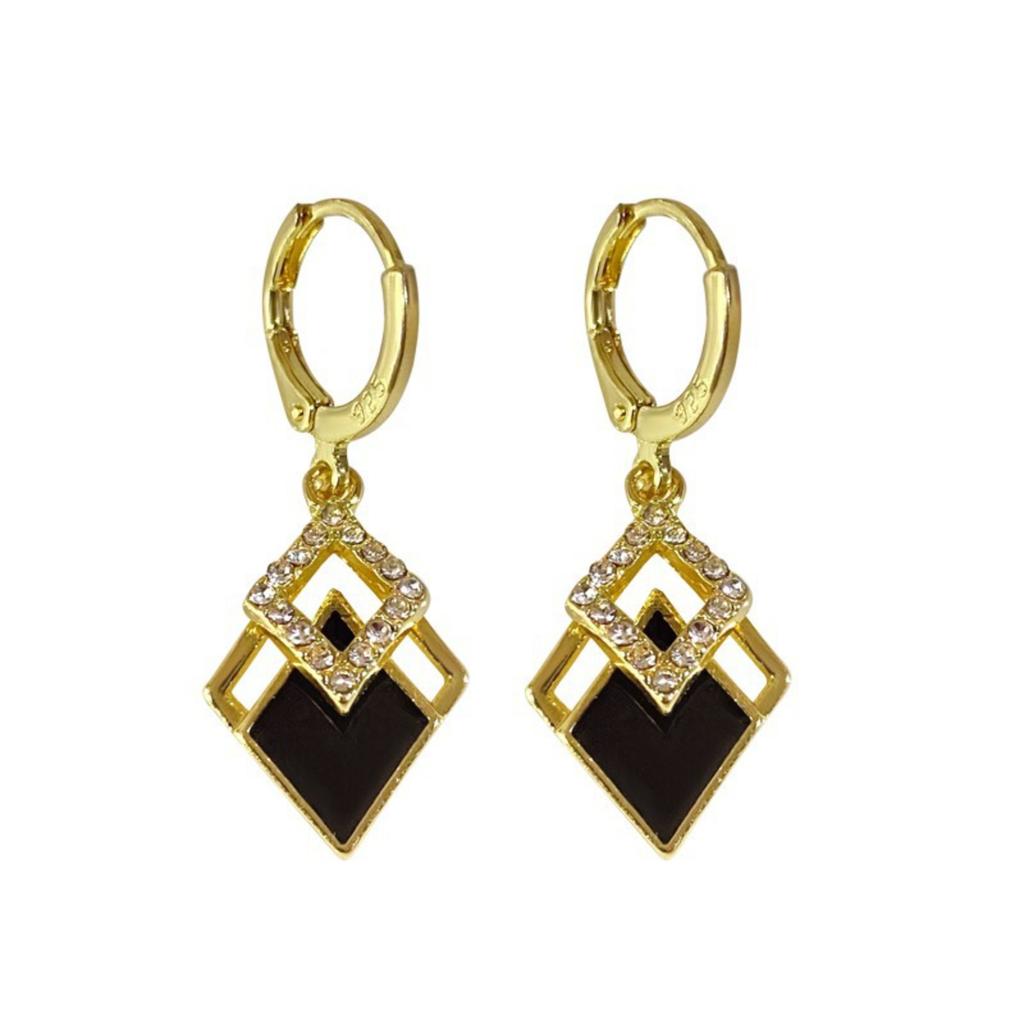 Geometric Drop Earrings - Modern Square Drop Earrings For An Elegant And Stylish Look