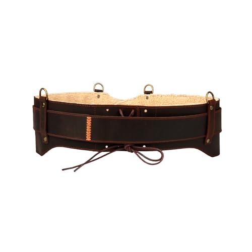 TOURBON Tool Belt, Work Belt, Leather Padded Tool Belt, Support Tool Belt, for Carpenters, Electricians, Construction Workers