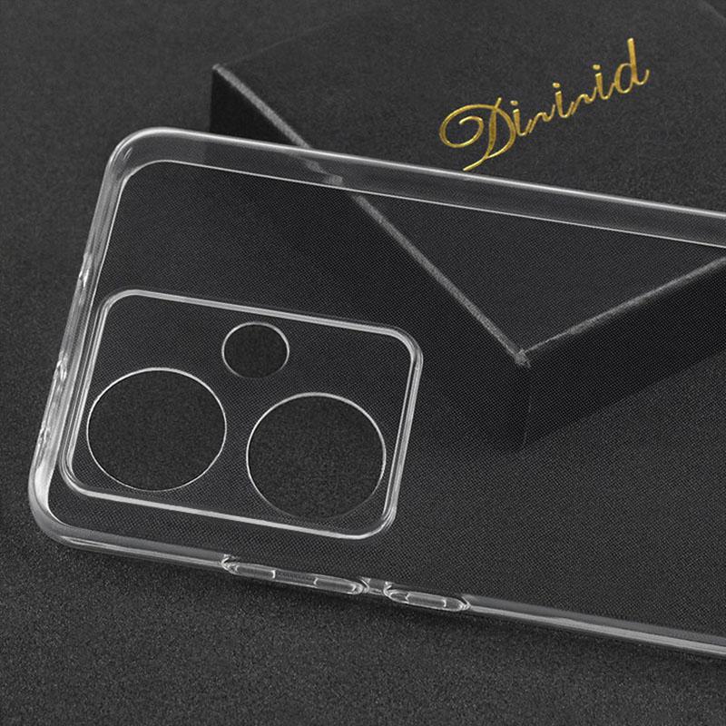 For Reno11 F Case Simple Slim Soft TPU Clear Transparent Phone Case On For OPPO Reno11F Reno12F Reno13F G Cover
