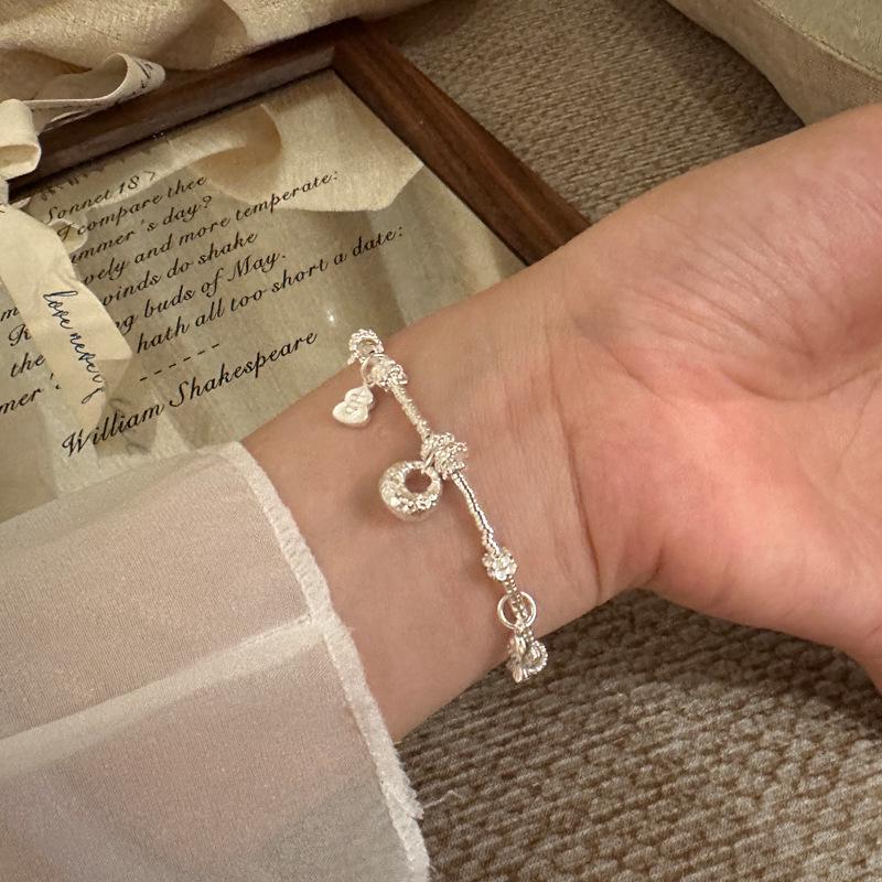 Sterling Silber 925 Kugel-Kürbis Verstellbares Armband - Perfektes Geschenk für die beste Freundin