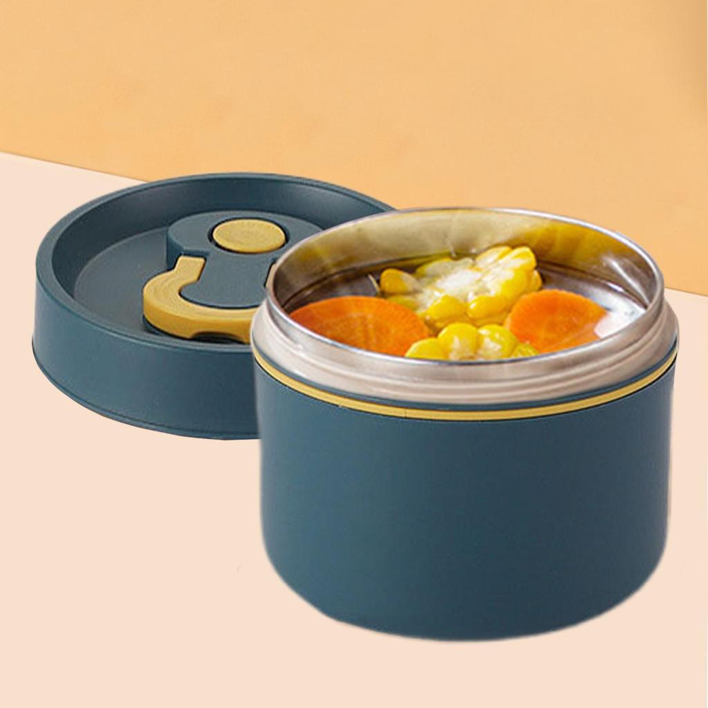 Stainless Steel Lunch Box 650ml Thermal Lunch Box Insulated Lunch Containers Meal Prep Containers for Fruit Salad Meat