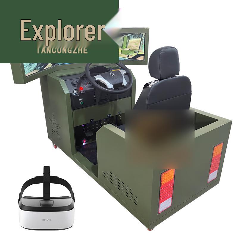 Static Single-seat VR Car Driving Simulator