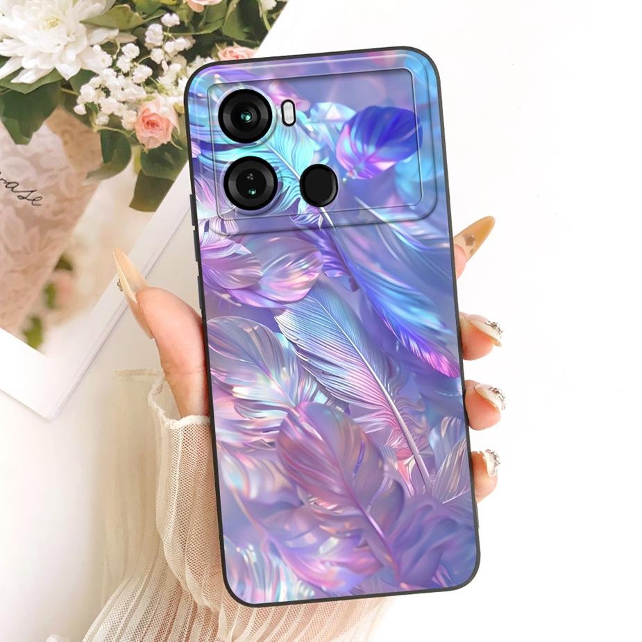For Itel P40 Plus Case P683L Luxury Candy Painted Cover Soft TPU Matte Phone Case For Itel P40 P 40 ItelP40 P40+ Back Cover Bags