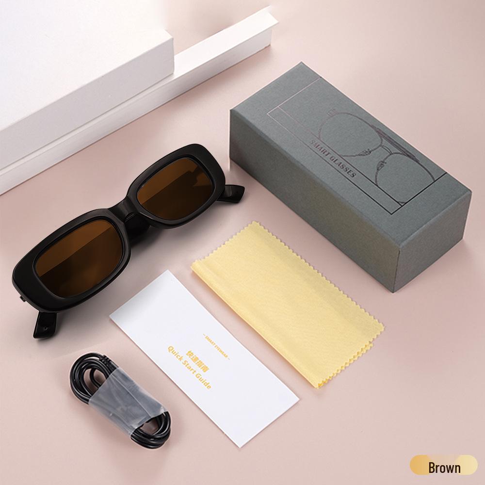 Cat Eye AI Bluetooth Sunglasses: Multifunctional Music, Calls & Navigation with UV Protection.