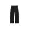 Li Ning Sports Lifestyle Series Solid Color Straight Leg Reflective Knitted Sports Pants Men Bottoms Black AYKT831-1