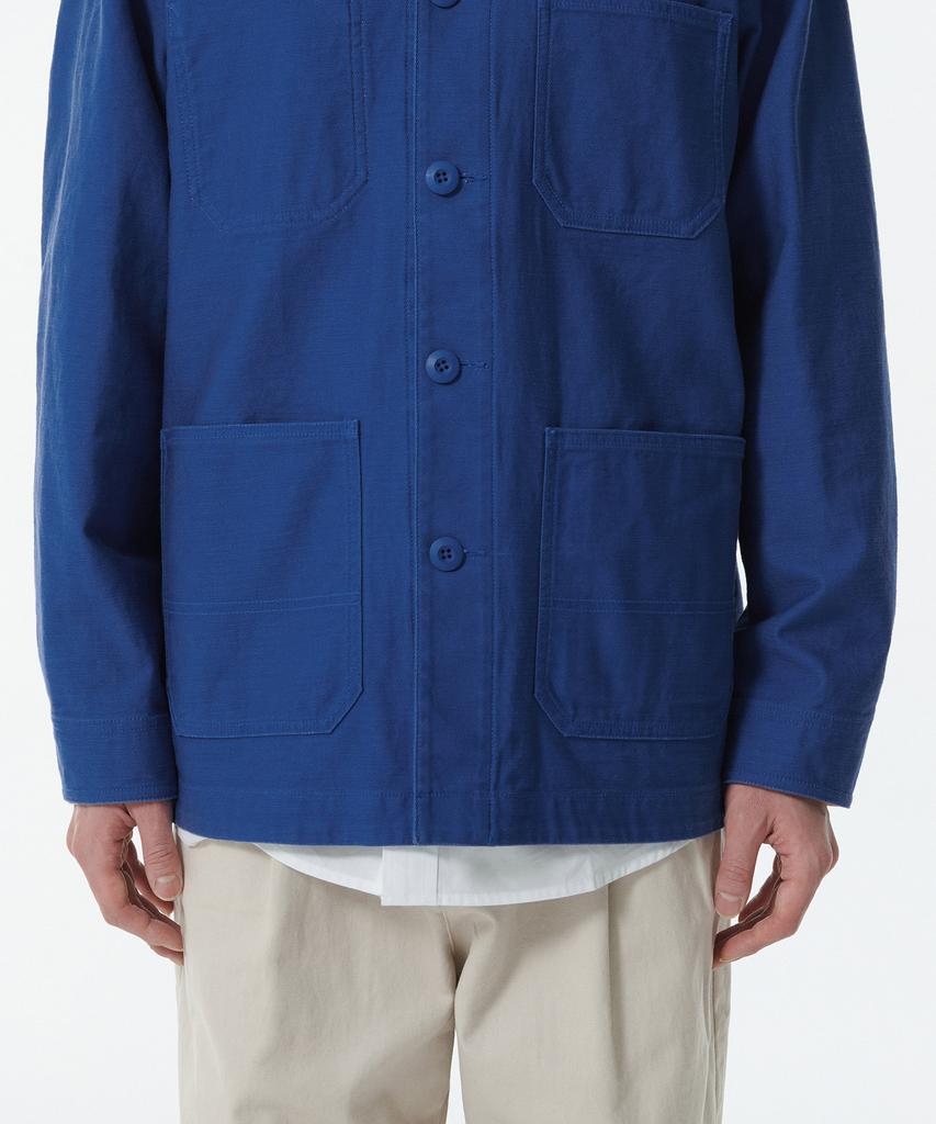 Musinsa Standard Back Satin Chore Jacket [French Blue]