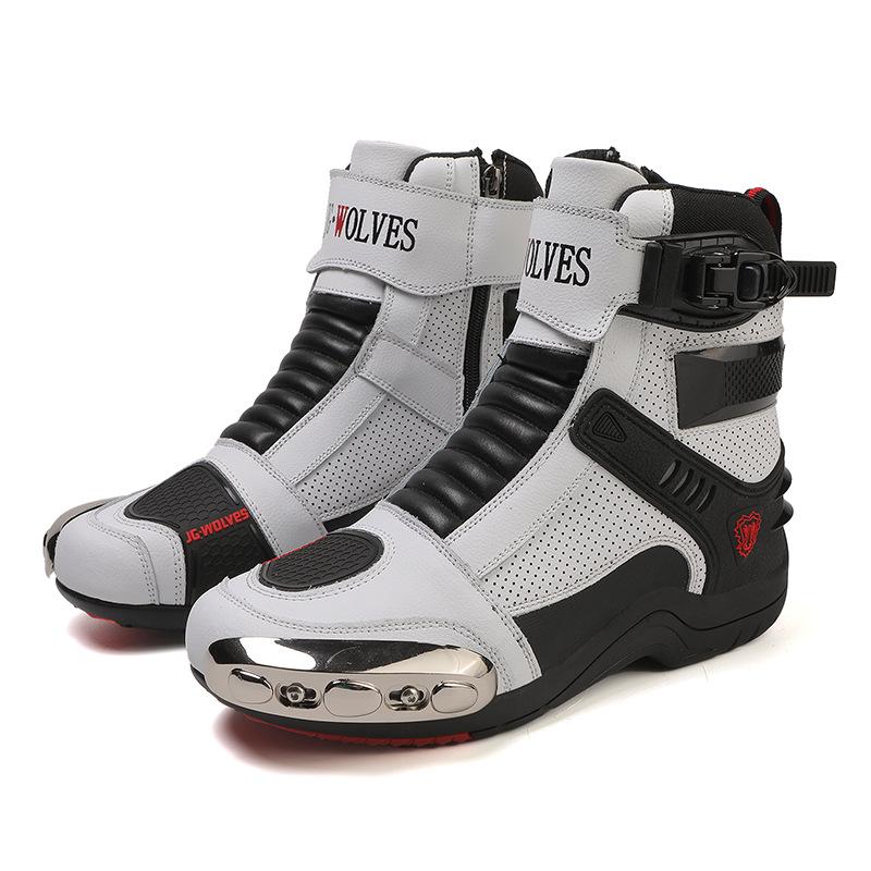 Stivali da Moto da Corsa a Nove Nuclei: Scarpe da equitazione antiscivolo da uomo e da donna per touring e fuoristrada.