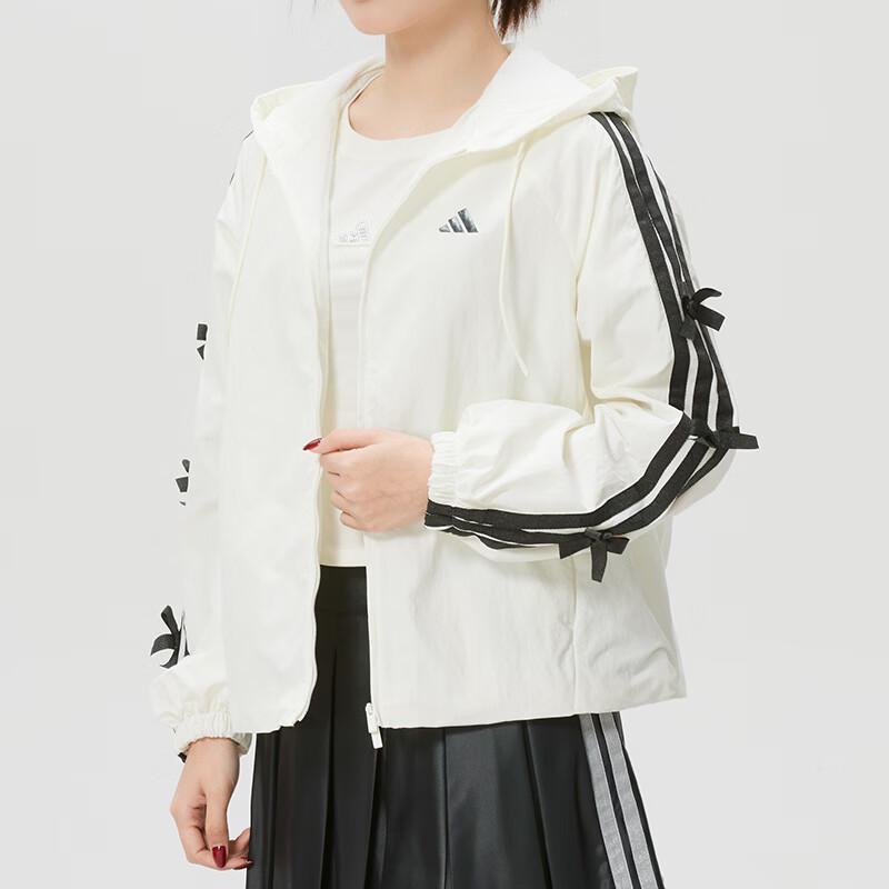 adidas Women's Woven Hooded Mesh-Lined Jacket