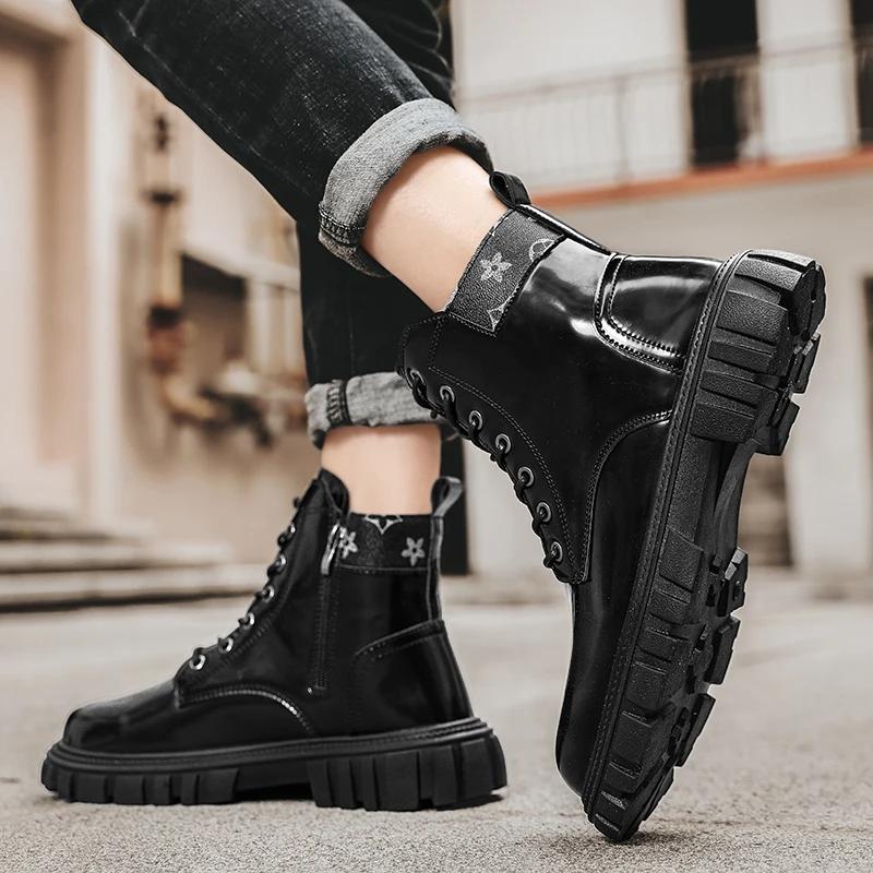 Кожаные туфли с круглым носком — фото 6