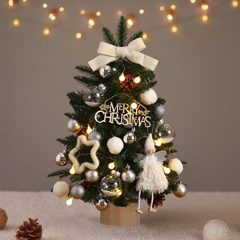 DIY Mini Christmas Tree Set for Home & Hotel Decorations - Ideal for Living Room or Window Display